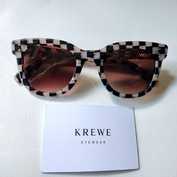 KREWE Accessories - Krewe JENA Harlequin + Harlequin over Petal Sunglasses like new